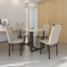 Mesa de Jantar 4 Lugares Belle Tokio Preto/Off White - Art Panta