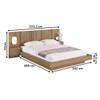 Cama Queen Zurique 2 Portas Mel - Art In Móveis