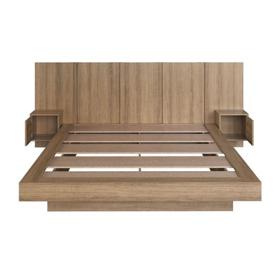 Cama Queen Zurique 2 Portas Mel - Art In Móveis