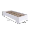 Cama Solteiro Xangai Branco - Art In Móveis