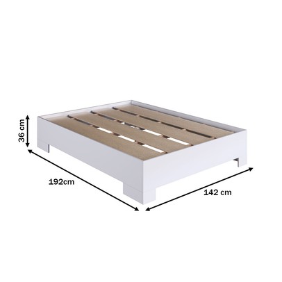 Cama Casal Xangai Branco - Art In Móveis