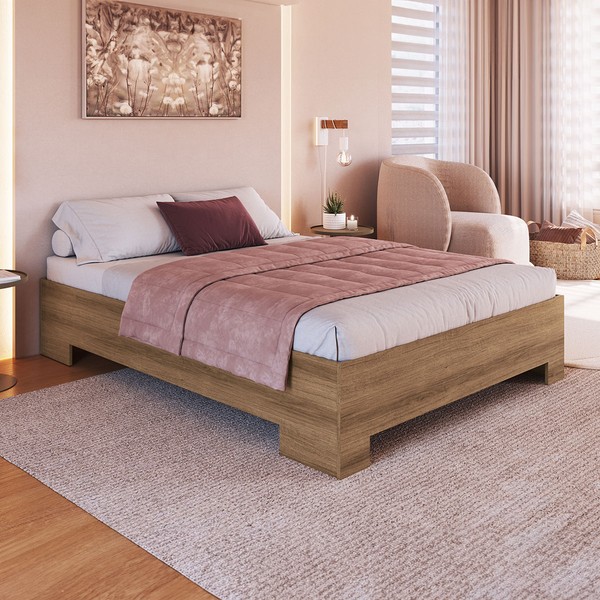 Cama Queen Xangai Mel - Art In Móveis