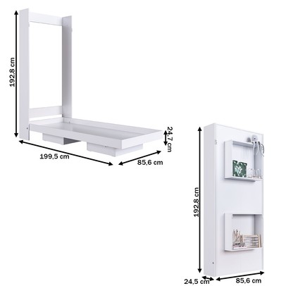 Cama Solteiro Vancouver Articulável Branco - Art In Móveis