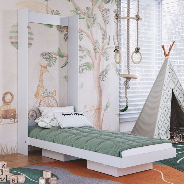 Cama Solteiro Vancouver Articulável Branco - Art In Móveis