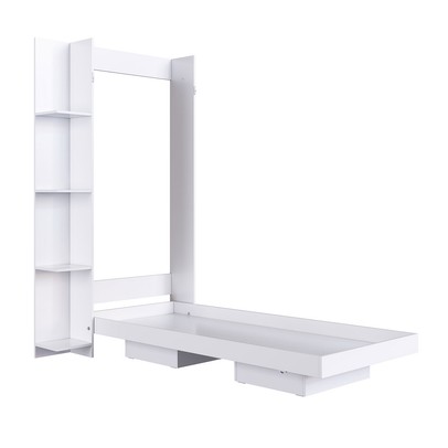 Cama Solteiro Vancouver Articulável 4 Prateleiras Branco - Art In Móveis