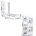 Cama Solteiro Vancouver Articulável 4 Prateleiras Branco - Art In Móveis
