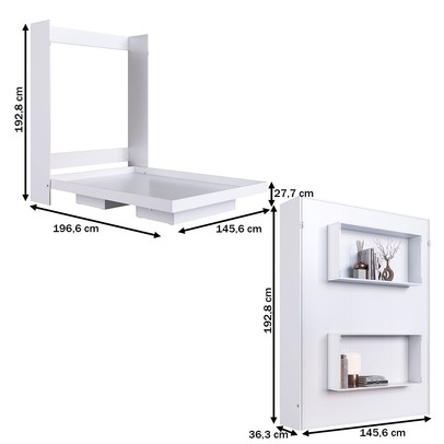 Cama Casal Vancouver Articulável Branco - Art In Móveis