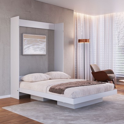Cama Casal Vancouver Articulável Branco - Art In Móveis