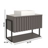 Armário de Banheiro Frise 80cm 1 Porta 100% Mdf Titanium - Mgm Móveis