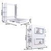 Cama Casal Vancouver Articulável 8 Prateleiras Branco - Art In Móveis