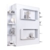Cama Casal Vancouver Articulável 8 Prateleiras Branco - Art In Móveis