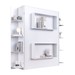 Cama Casal Vancouver Articulável 8 Prateleiras Branco - Art In Móveis