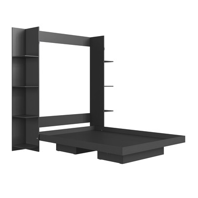 Cama Casal Vancouver Articulável 8 Prateleiras Grafite - Art In Móveis