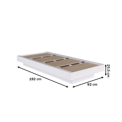 Cama Solteiro Zurique Branco - Art In Móveis