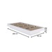Cama Solteiro Zurique Branco - Art In Móveis
