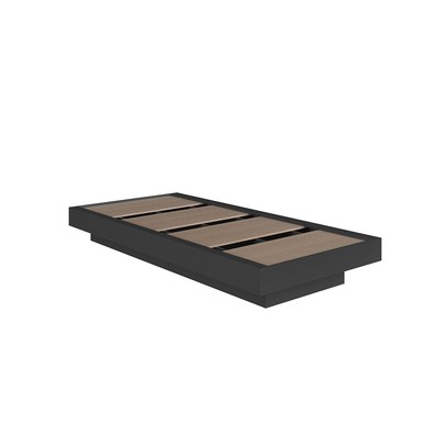 Cama Solteiro Zurique Grafite - Art In Móveis