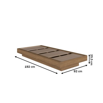 Cama Solteiro Zurique Mel - Art In Móveis