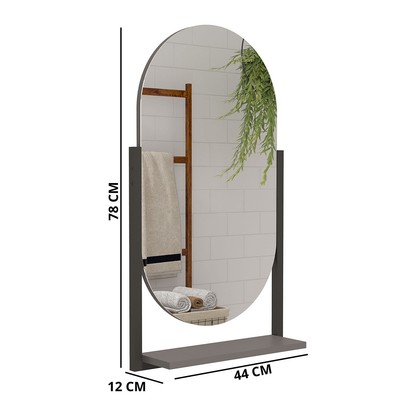 Espelho Decorativo Ori Metalon 100% Mdf Titanium - Mgm Móveis