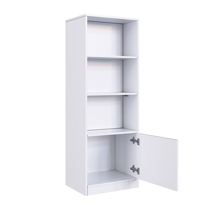 Estante para Livros Lock 1 Porta com Compartimento Oculto Branco - Art In Móveis