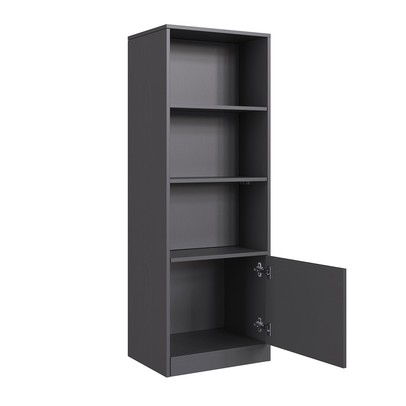 Estante para Livros Lock 1 Porta com Compartimento Oculto Grafite - Art In Móveis