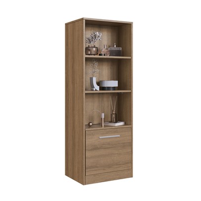 Estante para Livros Lock 1 Porta com Compartimento Oculto Mel - Art In Móveis