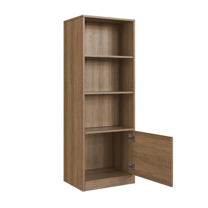 Estante para Livros Lock 1 Porta com Compartimento Oculto Mel - Art In Móveis