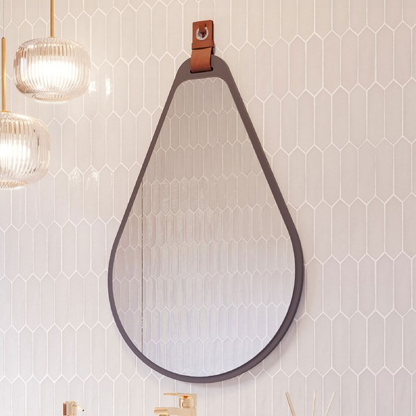 Espelho Decorativo Gota 100% Mdf Titanium - Mgm Móveis