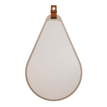 Espelho Decorativo Gota 100% Mdf Cappuccino - Mgm Móveis