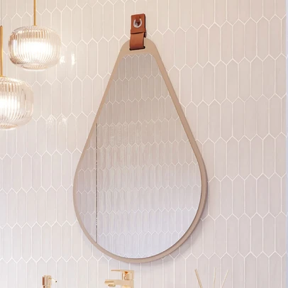 Espelho Decorativo Gota 100% Mdf Cappuccino - Mgm Móveis