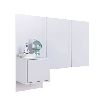 Cabeceira Solteiro Zurique 1 Porta Branco - Art In Móveis