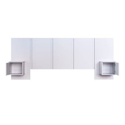 Cabeceira Casal Zurique 2 Portas Branco - Art In Móveis