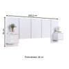Cabeceira Casal Zurique 2 Portas Branco - Art In Móveis