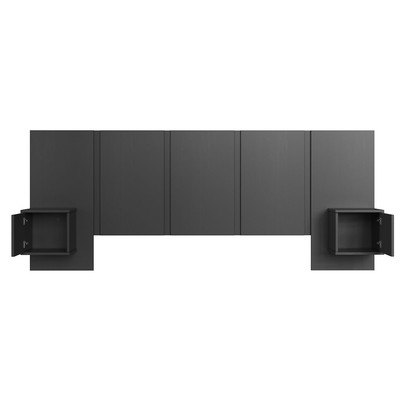 Cabeceira Casal Zurique 2 Portas Grafite - Art In Móveis