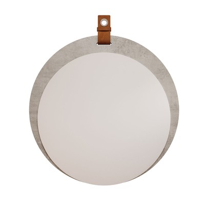 Espelho Decorativo Lua 100% Mdf Cimento - Mgm Móveis