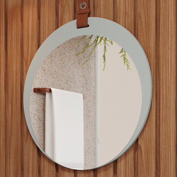 Espelho Decorativo Lua 100% Mdf Pistache - Mgm Móveis