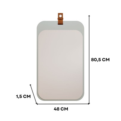 Espelho Decorativo Monet 100% Mdf Pistache - Mgm Móveis