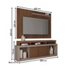 Rack com Painel para TV Até 70 Polegadas Aegon Fendi/Havana - Caemmun