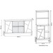 Sala de Estar Completa Bahrein 5 Portas 1 Gaveta 2 Peças Branco/Cedro - Pnr Móveis