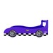 Cama Infantil Carro Rally 100% Mdf Azul - Gelius