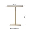 Mesa Canto Bia 60 Cm 100% Mdf Off White - Artely