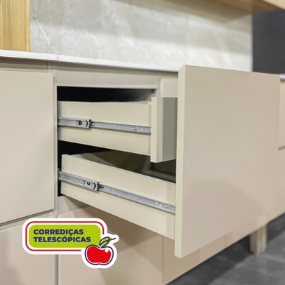 Cozinha Completa Art 12 Portas 4 Gavetas Freijó/ártico/Soft - Kits Paraná