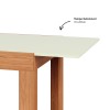 Mesa de Jantar Extensível 6 Lugares Basic Freijó/Off White - Dalla Costa