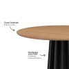 Mesa de Jantar Redonda 4 Lugares Nature Freijó/Preto - Dalla Costa