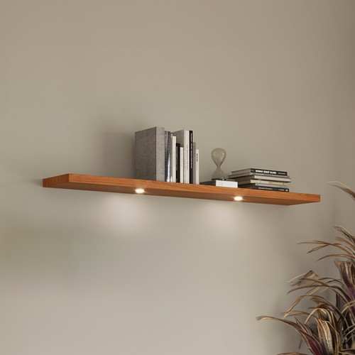 Prateleira com Led 150cm Basic Freijó - Dalla Costa