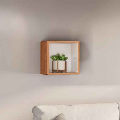 Nicho Quadrado 100% Mdf Basic Tb155 Freijó/Off White - Dalla Costa