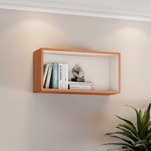 Nicho Retangular 100% Mdf Basic Tb156 Freijó/Off White - Dalla Costa