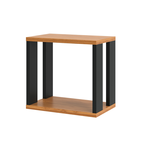 Nicho Retangular 100% Mdf Industrial F27 Freijó/Preto - Dalla Costa