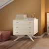 Cômoda 3 Gavetas Retrô Off White - Dalla Costa