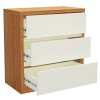 Cômoda 3 Gavetas Basic Freijó/Off White - Dalla Costa