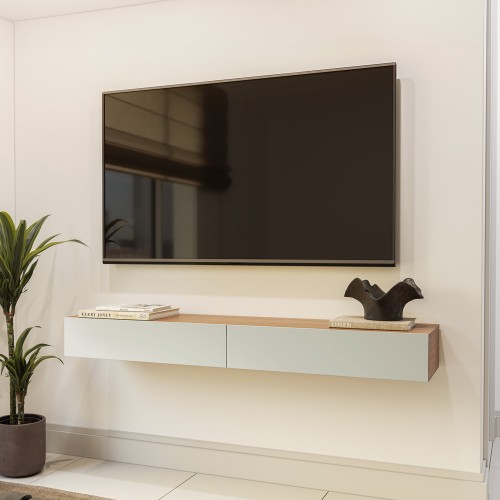 Gaveteiro 2 Gavetas Basic Tb194 Freijó/Off White - Dalla Costa